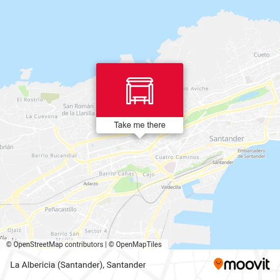 La Albericia (Santander) map