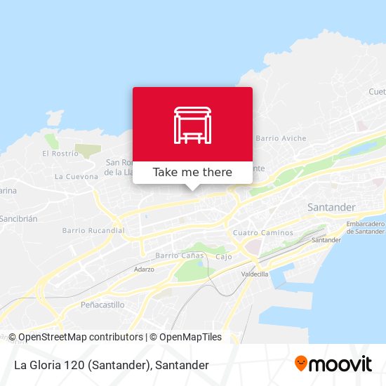 La Gloria 120 (Santander) map