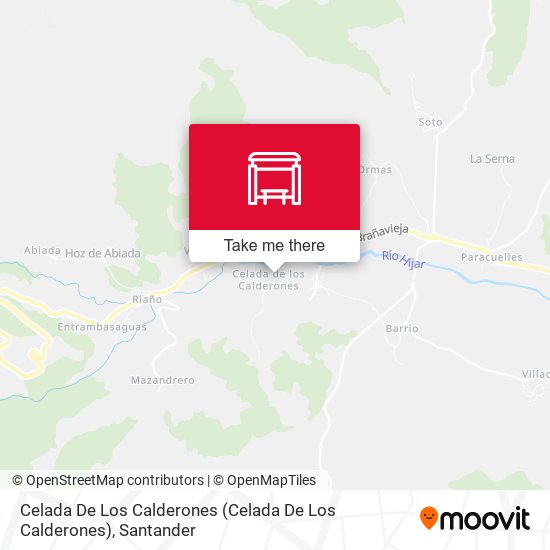Celada De Los Calderones map