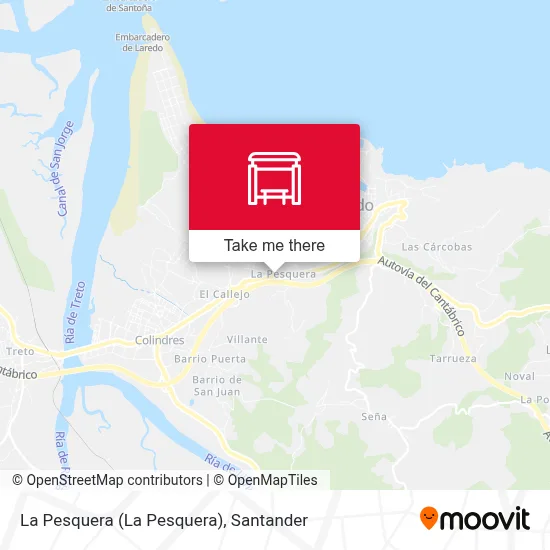 La Pesquera map