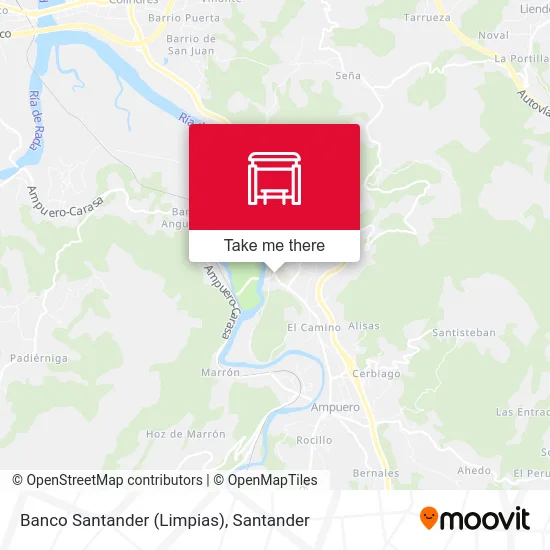 Banco Santander (Limpias) map