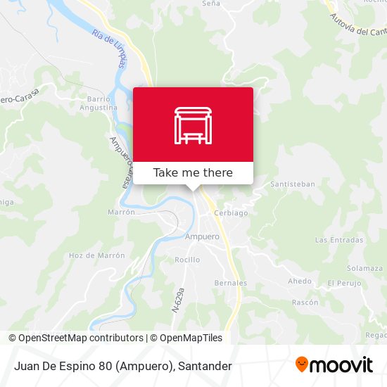 Juan De Espino 80 (Ampuero) map