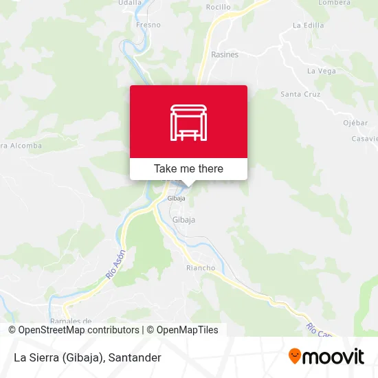 La Sierra (Gibaja) map