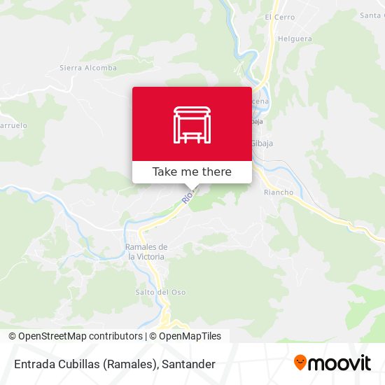 Entrada Cubillas (Ramales) map