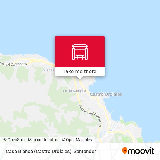 mapa Casa Blanca (Castro Urdiales)