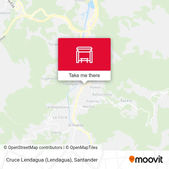 Cruce Lendagua map