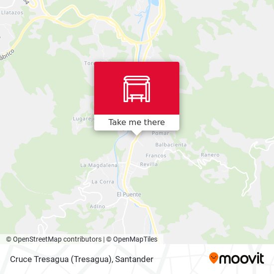 Cruce Tresagua map