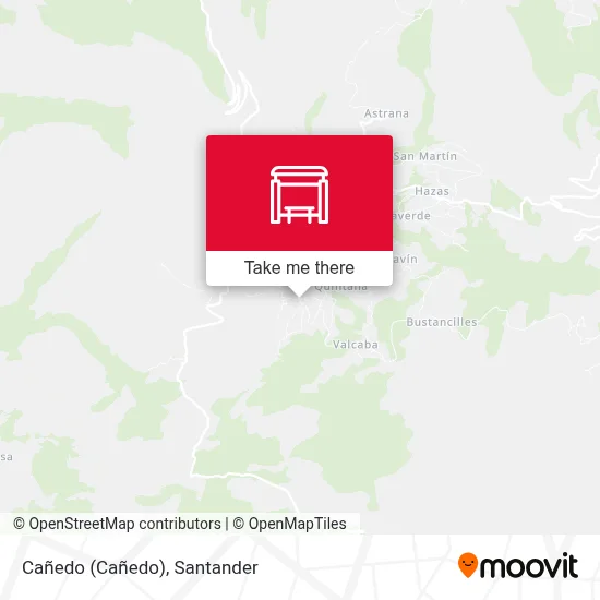Cañedo map