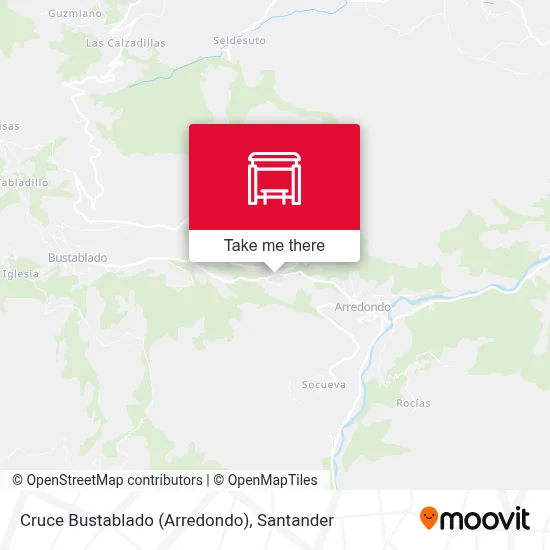 Cruce Bustablado (Arredondo) map
