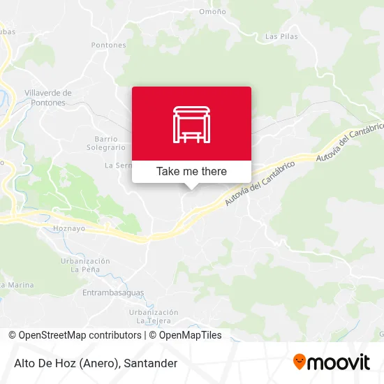 Alto De Hoz (Anero) map