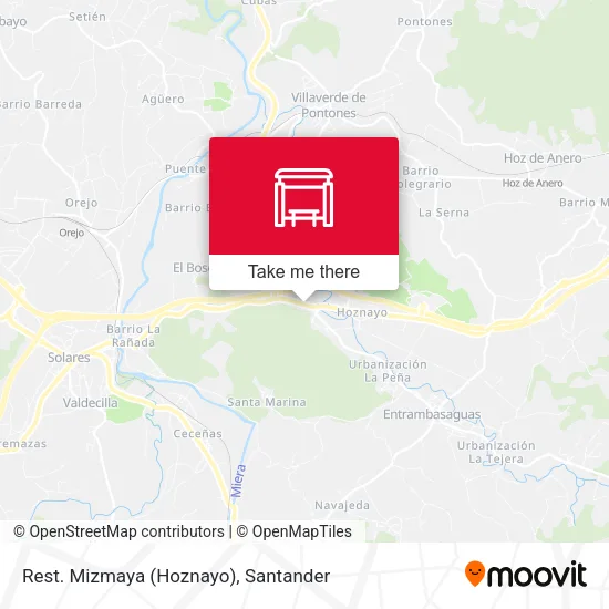 mapa Rest. Mizmaya (Hoznayo)