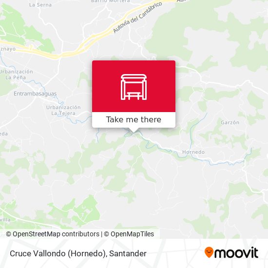 mapa Cruce Vallondo (Hornedo)