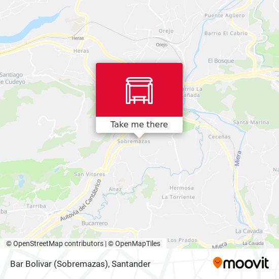 Bar Bolivar (Sobremazas) map