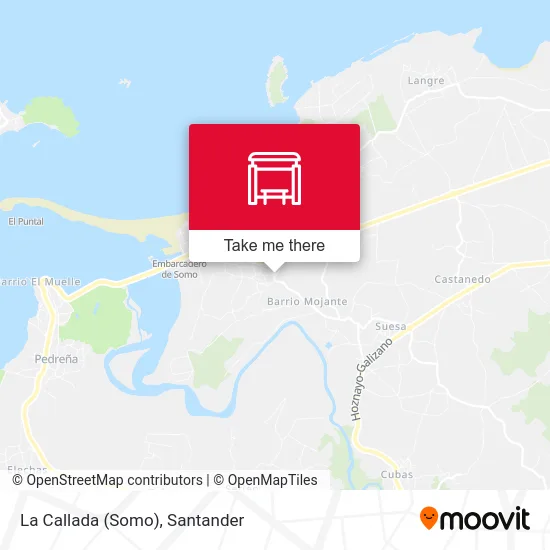 La Callada (Somo) map