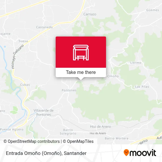 Entrada Omoño map