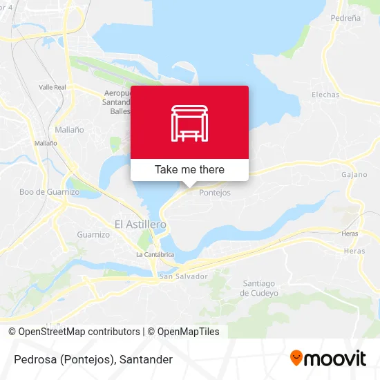 Pedrosa (Pontejos) map