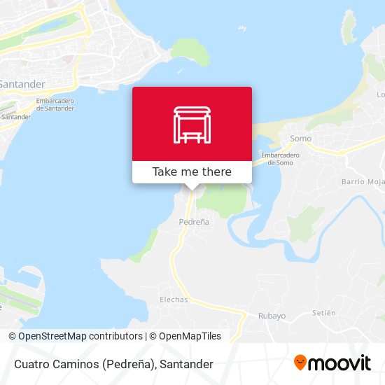 Cuatro Caminos (Pedreña) map