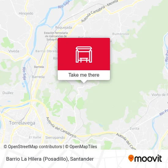 Barrio La Hilera (Posadillo) map