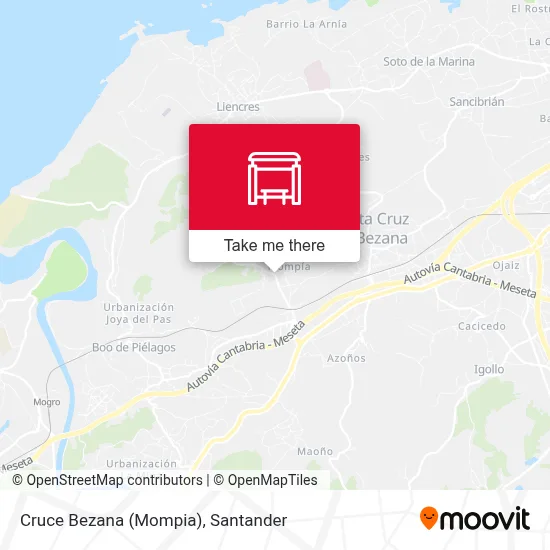 Cruce Bezana (Mompia) map