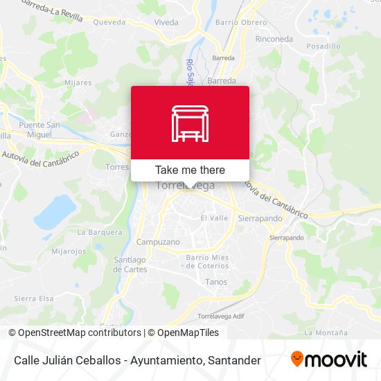 Calle Julián Ceballos - Ayuntamiento map