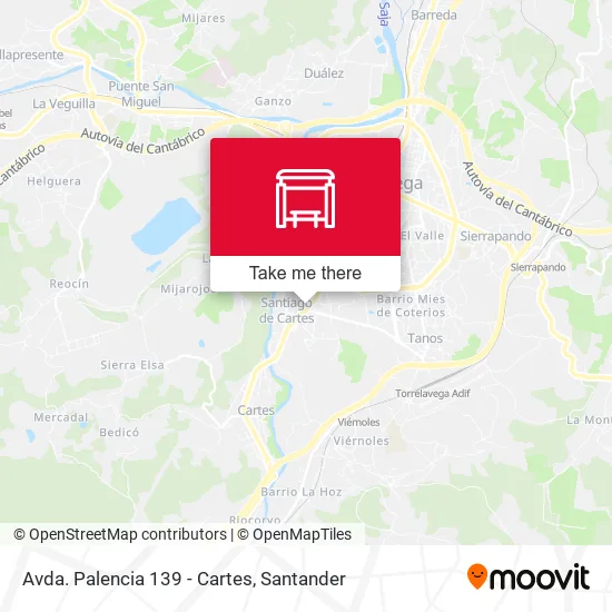 mapa Avda. Palencia 139 - Cartes
