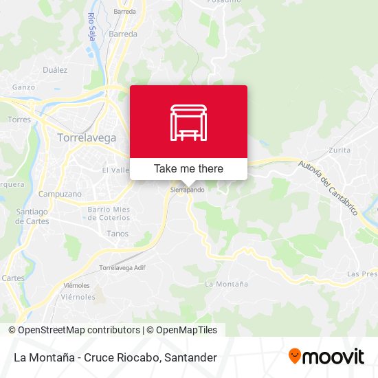 La Montaña - Cruce Riocabo map