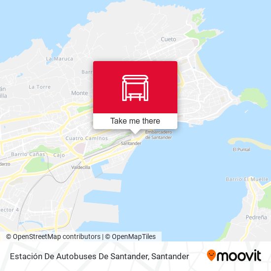 Estación De Autobuses De Santander map