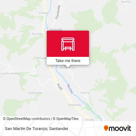 San Martin De Toranzo map
