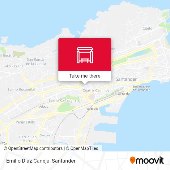 Emilio Diaz Caneja map