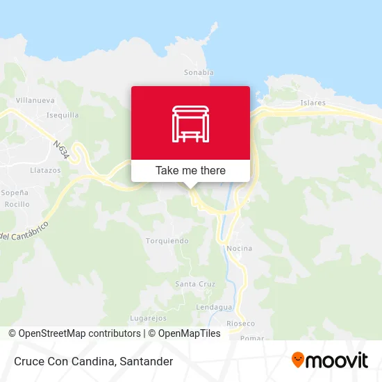 Cruce Con Candina map