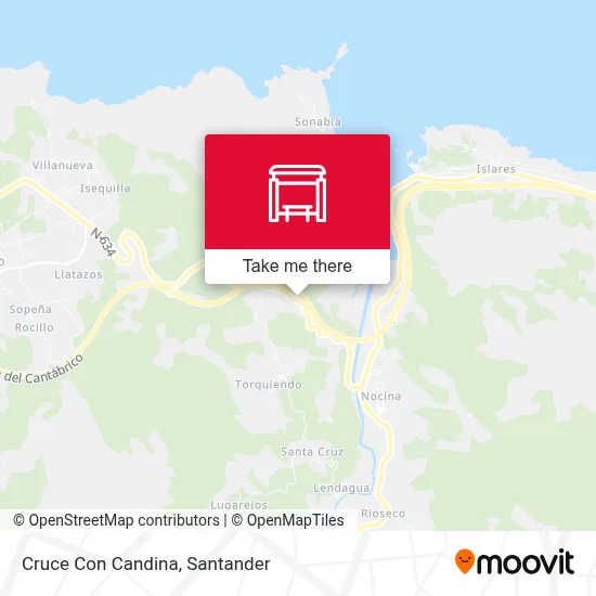 Cruce Con Candina map