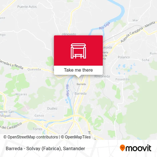 Barreda - Solvay (Fabrica) map