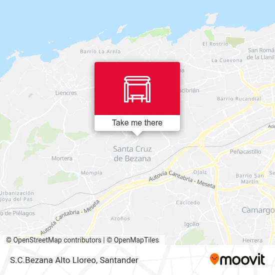 S.C.Bezana Alto Lloreo map