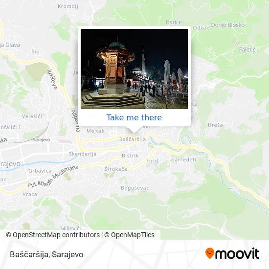 Baščaršija mapa