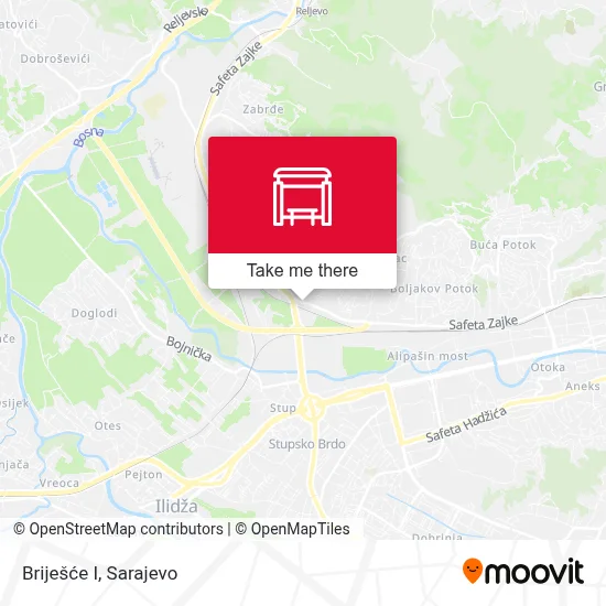 Briješće I map