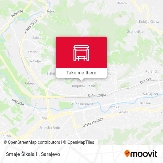 Smaje Šikala II map