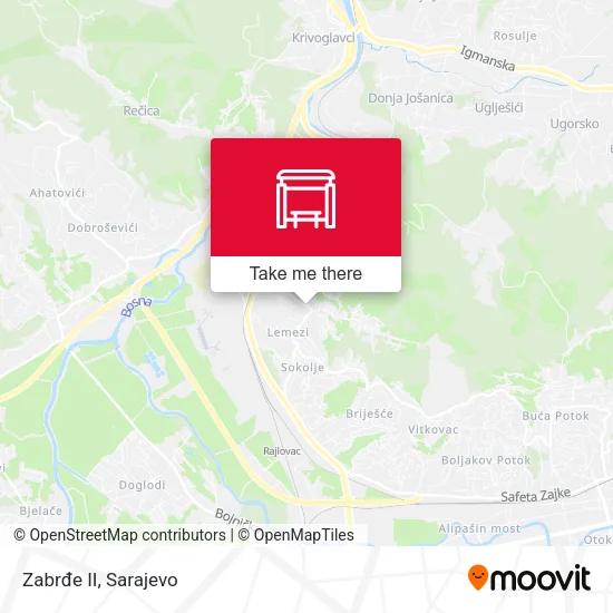 Zabrđe II map