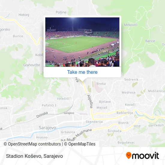 Karta Stadion Koševo