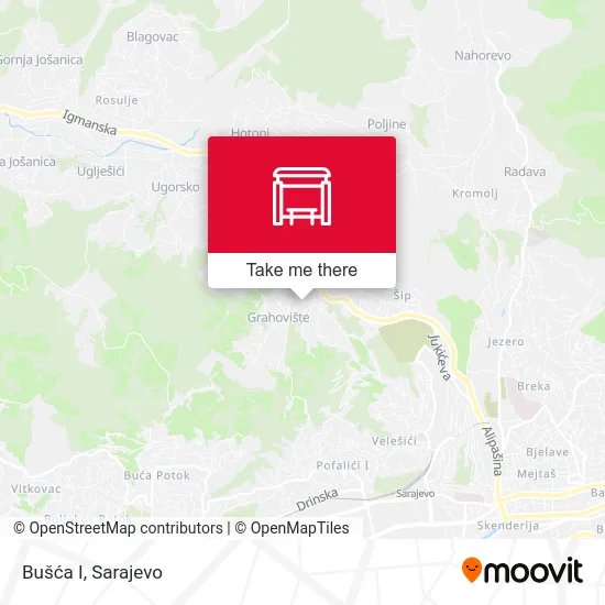 Bušća I map