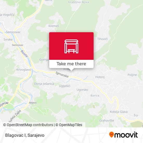 Blagovac I map