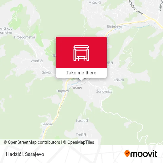 Hadžići map