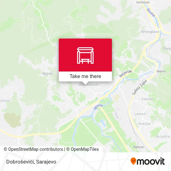Dobroševići map