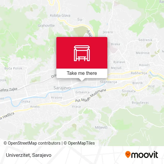 Univerzitet map