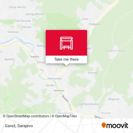 Garež map