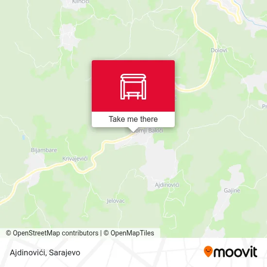 Ajdinovići map