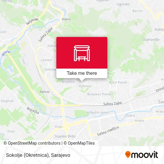 Sokolje (Okretnica) map