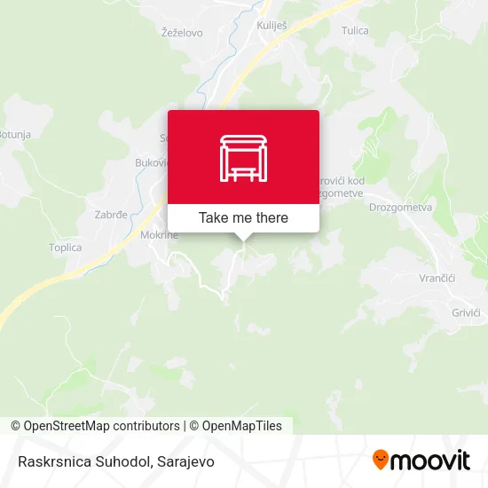 Raskrsnica Suhodol map