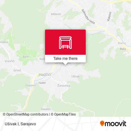 Ušivak I map