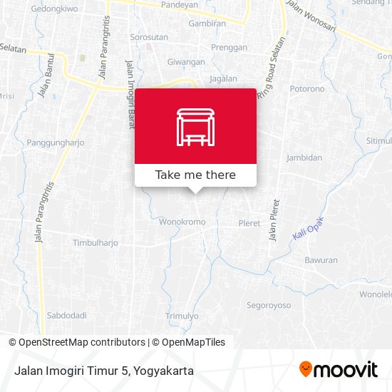 Jalan Imogiri Timur 5 map