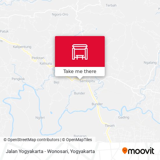 Jalan Yogyakarta - Wonosari map